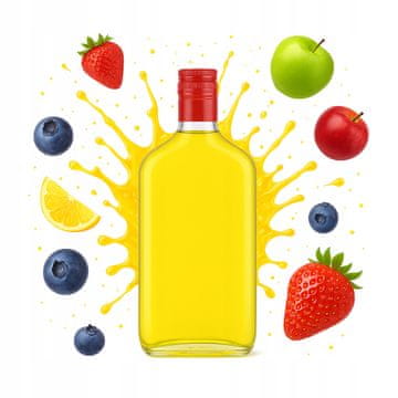 BE Tikvica od 350 ml + ravni čep za tinkture, mjesečinu, alkohol, sok