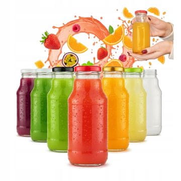 BE 50x Kubuś staklenih boca za sok 330ml + poklopac staklena boca za sokove
