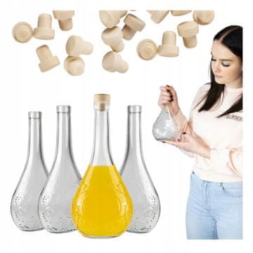 BE 30x staklenih boca grožđa 500ml Boca za liker, vino, sok 0,5l