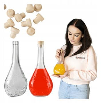 BE Boca grožđa 500ml Staklene boce za likere Alkohol Vino Mjesečina 0.5l