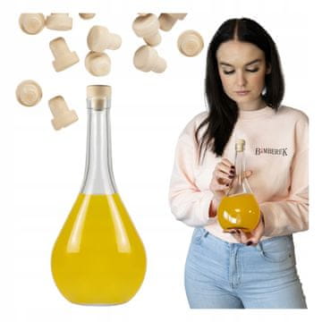 BE Staklena boca u obliku suze 500ml Boce za likere Alkohol Vino Mjesečina 0.5l