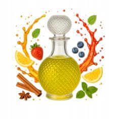 BE 5x Staklena Karafa Luna 500 ml za Likere Alkohol Poklon Staklene Boce