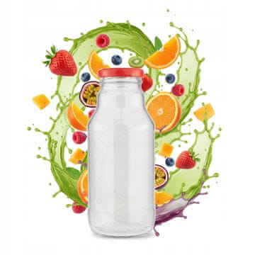 BE Kubuś boca za sok, sirup, 330 ml, boce za sok s čepom
