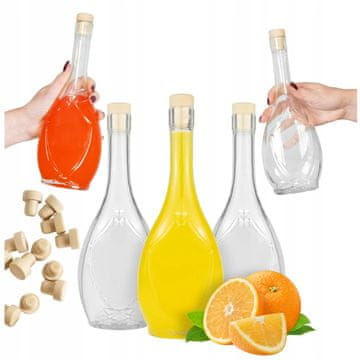 BE 5x Icona Irys boca 500L za medovine, likere, vino, mjesečinu, votku, sokove