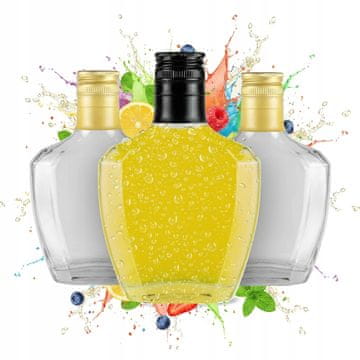 BE 50x staklenih boca Pasjo 200ml za votku, mjesečinu, likere, vino, sok