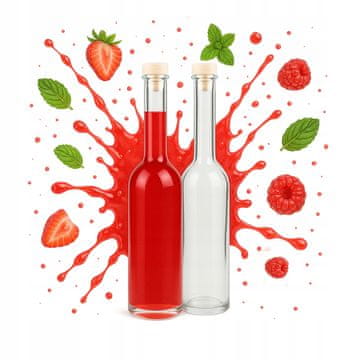 BE Fenice boca 100ml + čep u obliku konusa ili gljive za liker, sirup, vino, ulje