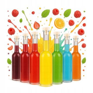 BE 50x Fenice boca 100ml s plutenim čepom, sok od maslinovog ulja i likera