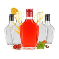 BE 5x Nobel boca 250ML + čep za tinkture, mjesečinu, vinski alkohol 0,25l