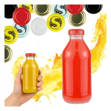 BE Boca za sok, sirup, boce za džemove 330ml + poklopac fi 33