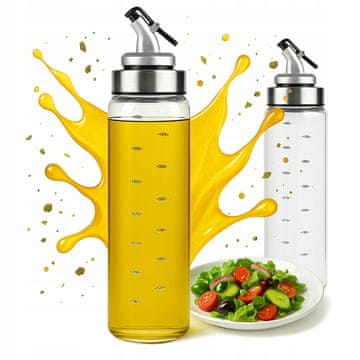 BE 2x Dozator za staklene boce 500 ml sa skalom za maslinovo ulje, umake, ocat