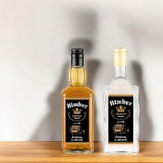 BE 10X naljepnica za boce votke, alkohola i mjesečine, crne