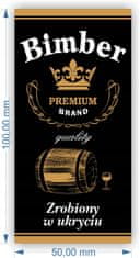 BE 10X naljepnica za boce votke, alkohola i mjesečine, crne