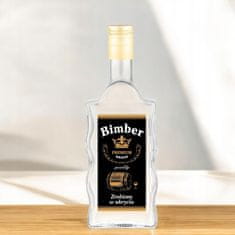 BE 10X naljepnica za boce votke, alkohola i mjesečine, crne