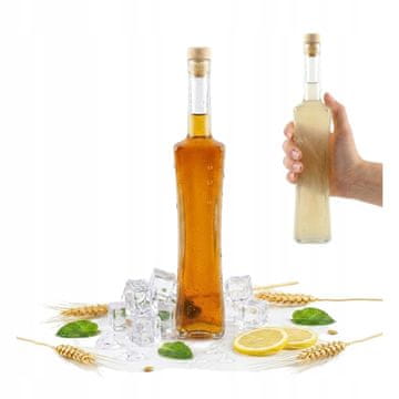 BE Magnum staklena boca od 500 ml za tinkture, liker, sok, poklon + čep