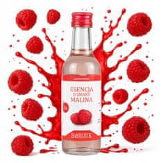 BE Esencija okusa maline, vrlo učinkovita za 10 l alkohola, votke, mjesečine