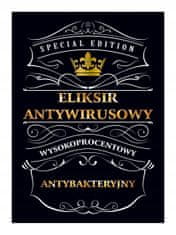 BE 10x etiketa za bočice antivirusnog eliksira - Virus