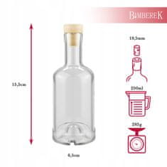 BE 10x Poklon boca Liker, Tinktura, Vino - Tadek Staklena Boca 250ml