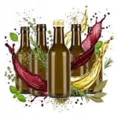 BE 10x vinskih staklenih boca od 200 ml, tamne staklene boce za uzorke vinskog octa i likera