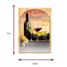 BE 10X naljepnica ZA kućno vino, samoljepljivi uzorak 1