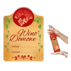 BE 10X naljepnica za vino, kućno vino, žuto
