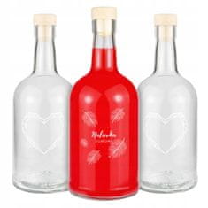 BE 10x Tadek boca 500ml s tiskom za tinkture, likere, vino