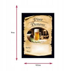 BE 10X naljepnica ZA kućno pivo