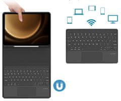 Etui s tipkovnicom i touchpadom za Samsung Galaxy Tab S10 FE Plus S10 FE+ 13.1