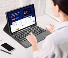 Etui s tipkovnicom i touchpadom za Samsung Galaxy Tab S10 FE Plus S10 FE+ 13.1