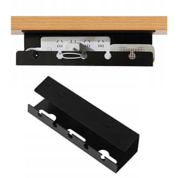 Organizator za kabele 40 cm ispod stola na zid, održavanje reda polica