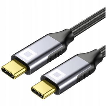 CO2 USB-C kabel za brzo punjenje za Samsung Apple, USB tip C PD 5A 240W 2M