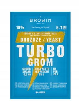 Browin Turbo Grom kvasac za destileriju 5-7 dana 25L