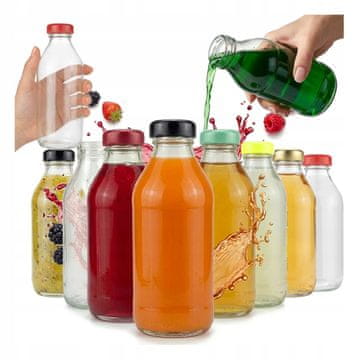 BE 80x Staklene boce za sok 330ml, boca za sok, džem, sirup