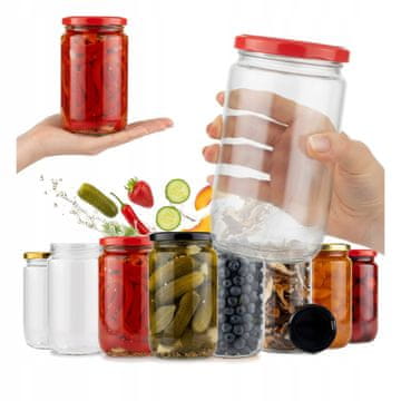 BE 48x Staklenka Franko 720ml džem, kućno slatko, med, staklenke + poklopac 82