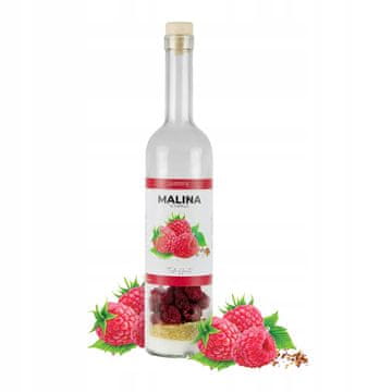 BE Boca od 500 ml s domaćom voćnom tinkturom - domaća tinktura od maline "uradi sam"