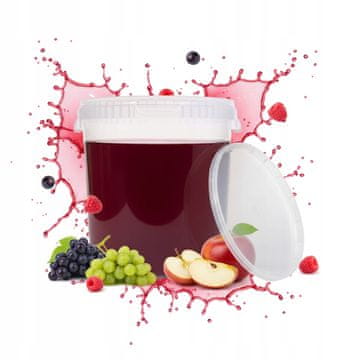 BE Posuda za fermentaciju 33l bezbojna kanta za likere, vino, pivo
