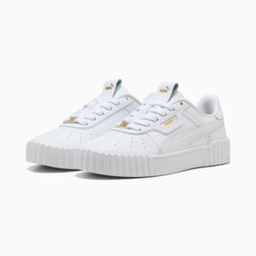 Puma Ženske sportske cipele Puma Carina 3.0 Luxe bijele 40072401 veličina 38