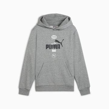 Puma Dječačka puma power graphic fl majica s kapuljačom siva 68185903 r 128