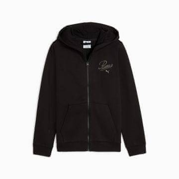 Puma Bluza s kapuljačom djevojačka Puma ESS SCRIPT FZ crna 68925301 r 140