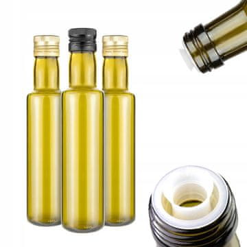 BE 10x Dorica bočica za maslinovo ulje 250 ml s dozatorom od tamnog stakla
