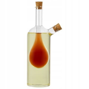 BE Ukrasna boca, 220 ml, dvostruka kap, za maslinovo ulje, ocat, 2 u 1, za vino, tinkturu