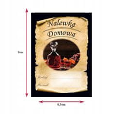 BE 10x naljepnica za tinkturu, domaće tinkture ukusne ZA boce alkohola