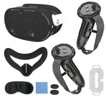 Komplet 7u1 silikonska maska zaštita za Oculus Meta Quest 3S VR naočale puna pokrivenost