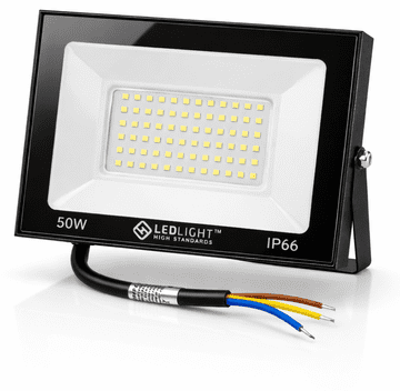 hurtnet Halogenska LED reflektorska zidna svjetiljka za vrt, 50W, 6500K