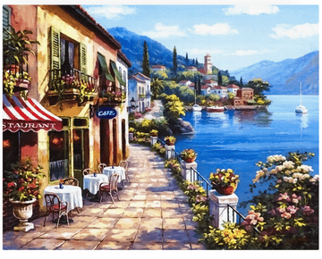 Slikanje po brojevima 40x50 cm s ramom, 350 g/m² papir