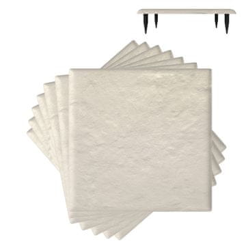 Northix Bež vrtne stepenice PP 39.5 cm set 8 kom vanjske staze