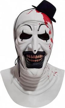 Nikcorp Maska za klaun WEQNGIU užasa Killer Horror realistični cosplay, lateks, obujam glave 56-62 cm, bijela, za Halloween i tematske zabave