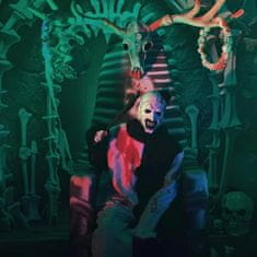 Nikcorp Maska za klaun WEQNGIU užasa Killer Horror realistični cosplay, lateks, obujam glave 56-62 cm, bijela, za Halloween i tematske zabave