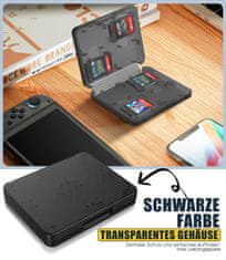 Nikcorp Futrola Hard Case 8u1 Nintendo Switch 2 2025 zaštitna torbica tvrda školjka i podstava 20 utora za igre + 6 navlaka za analogne palice