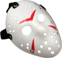 Nikcorp Maska Jason Voorhees Fartoni Petak 13 Bijela, univerzalna veličina, umjetna masa, realizam za Noć vještica, horror kostim, tematska zabava, konvencije