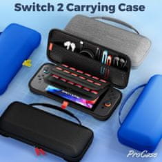 Nikcorp Zaštitna putna torbica za Nintendo Switch 2 EVA tvrda školjka 24 mjesta za igre elastični džep crna